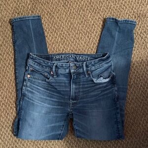 American Eagle Outfitters Men's Slim Jeans - Medium Dark Blue